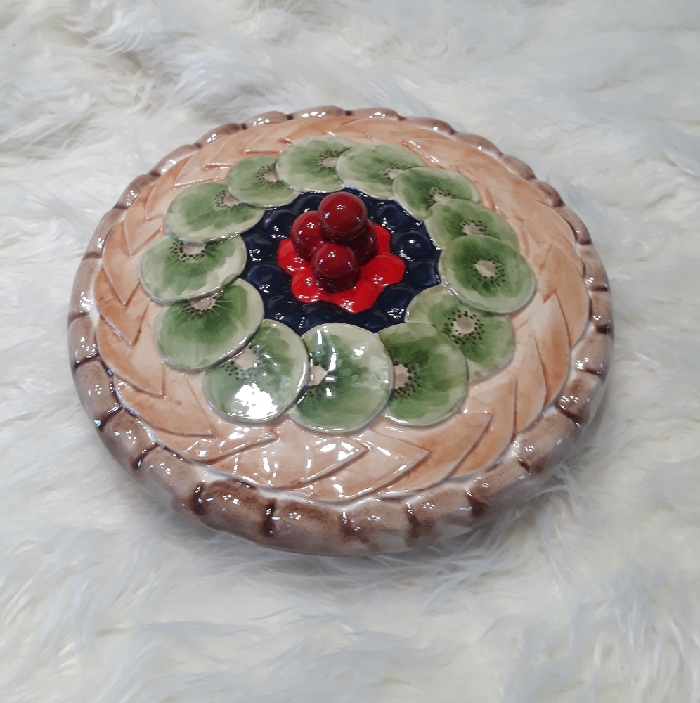 Vintage Made in Portugal Tart Pie Keeper